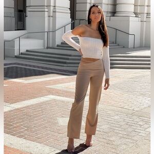 NWT Revolve Superdown Micah Strappy Pant in Nude